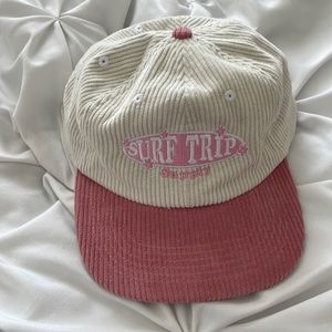 surf trip corduroy flat bill hat